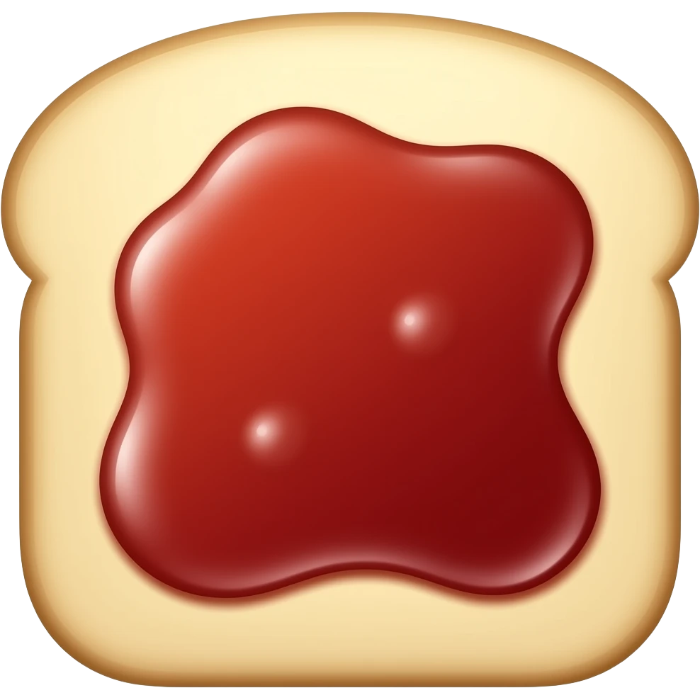 Хлеб с вареньем emoji