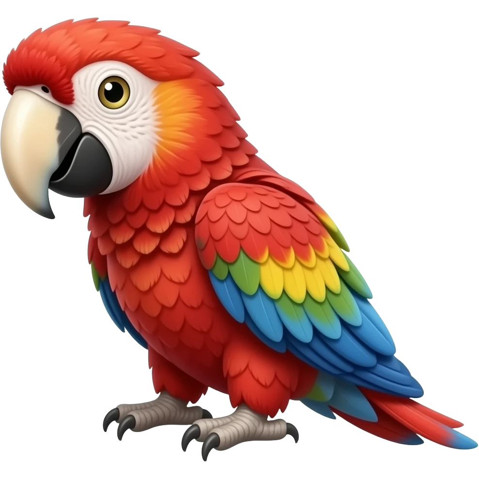 scarlett macaw stuffed animal emoji