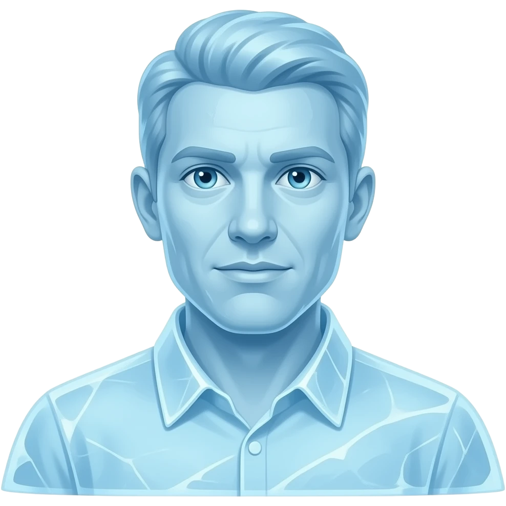 Iced man emoji