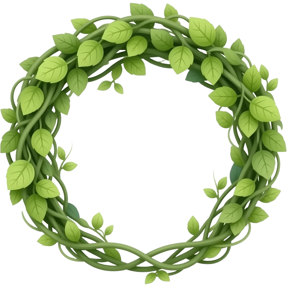 Leaf tiara emoji