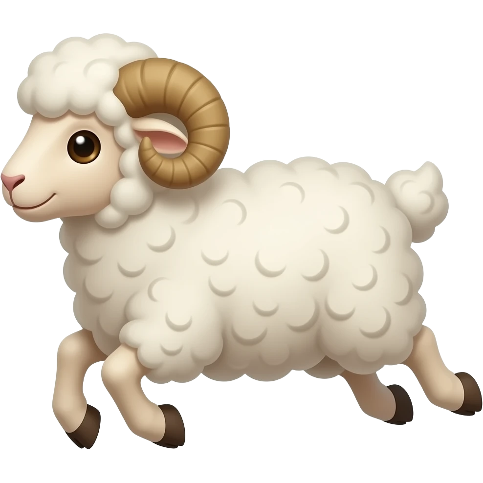 Jumping sheep emoji