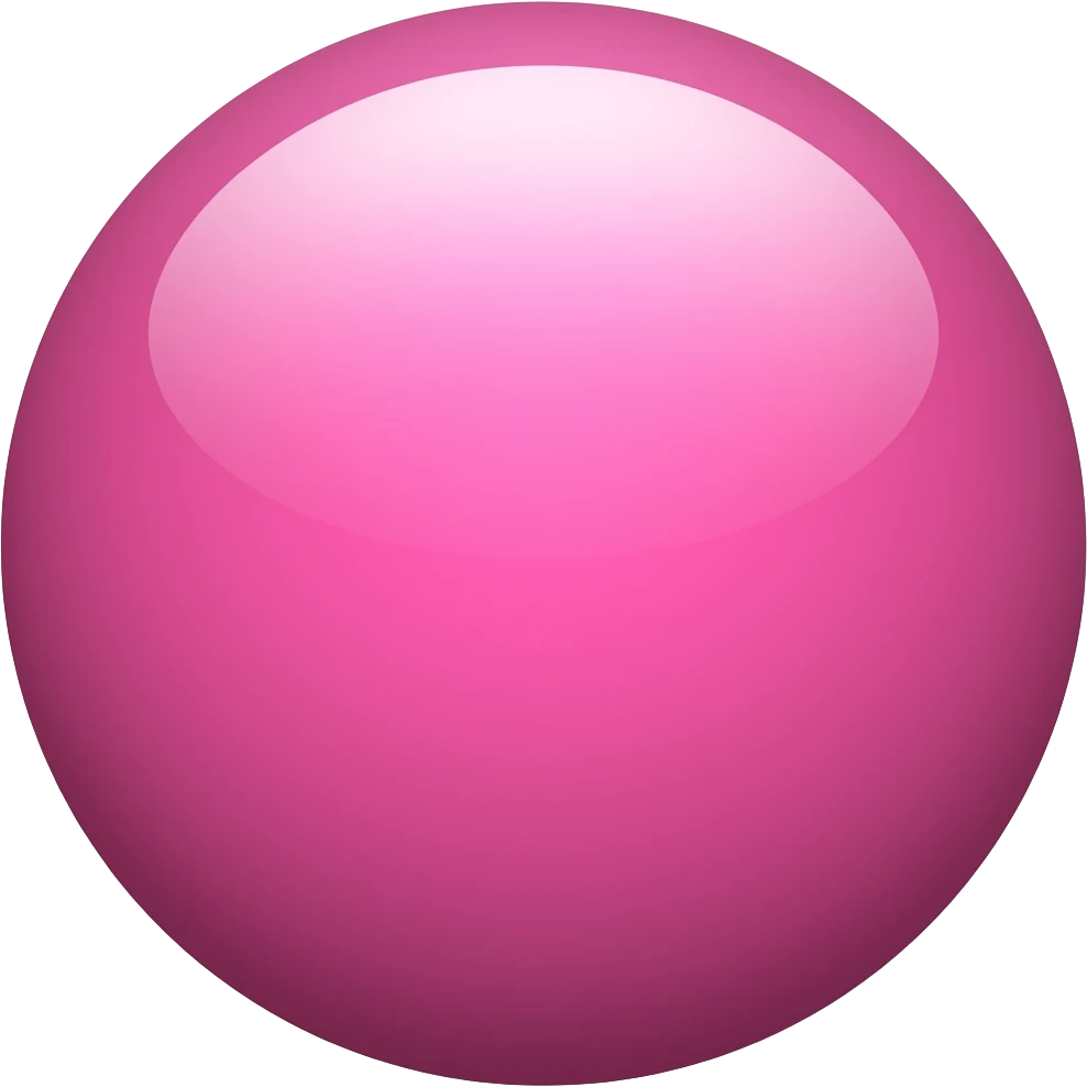 hot pink shiny sphere emoji