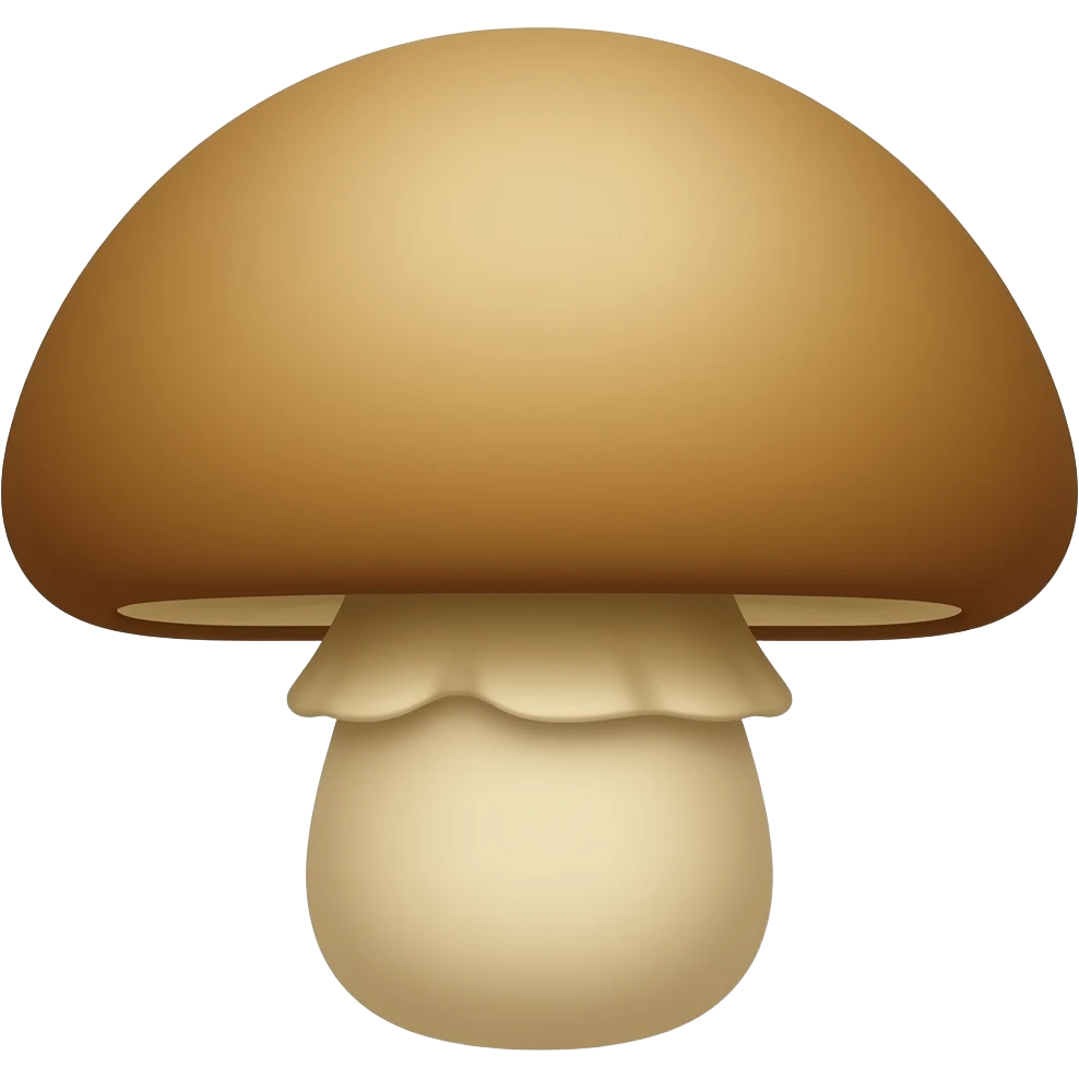 Brown mushroom emoji