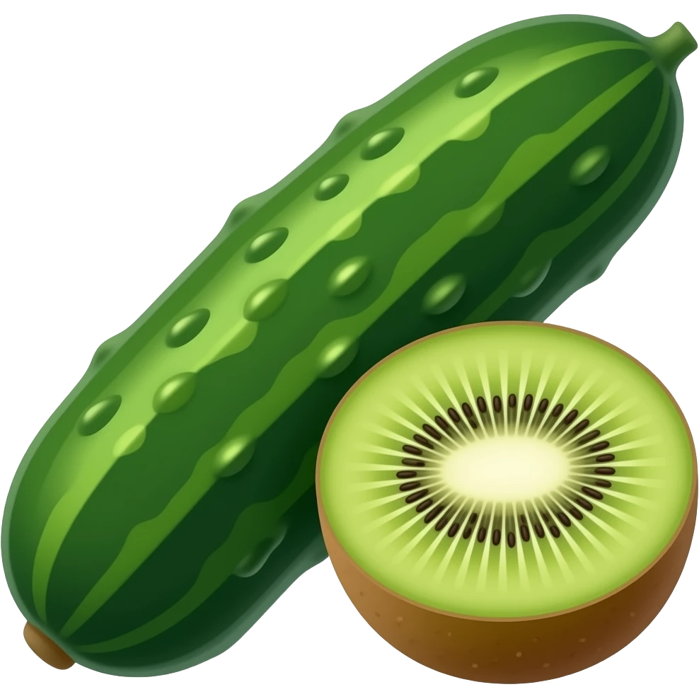 Concombre kiwi emoji