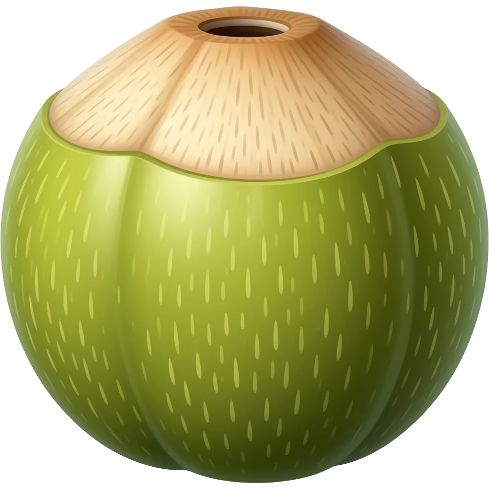 green coconut emoji