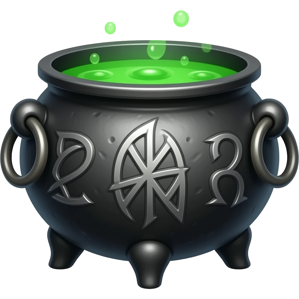 witches cauldron emoji