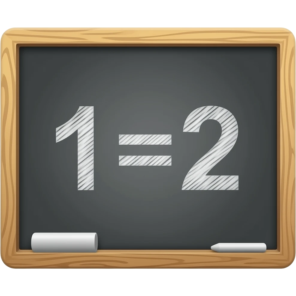 1=2 emoji
