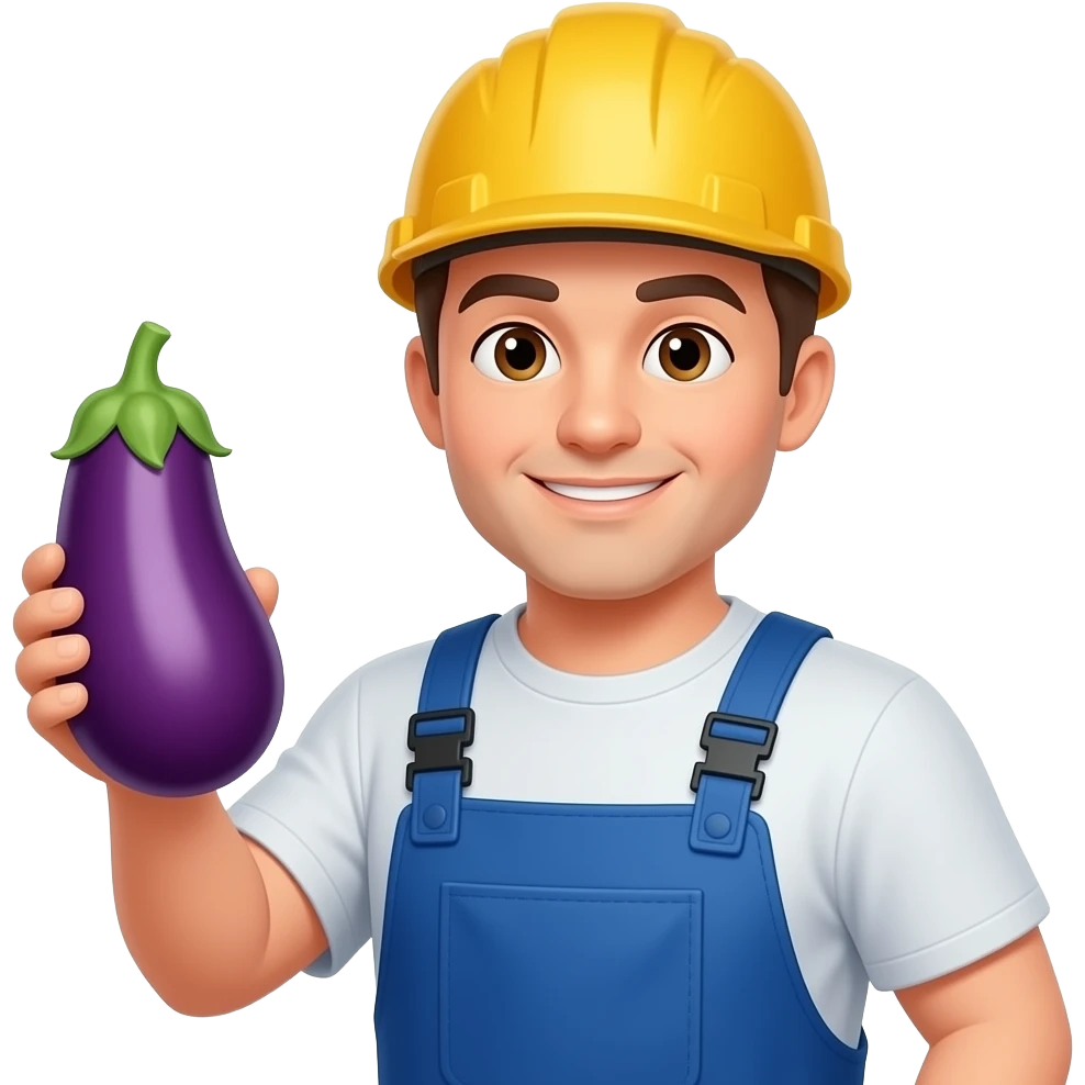 🍆👨🏻‍🏭 emoji