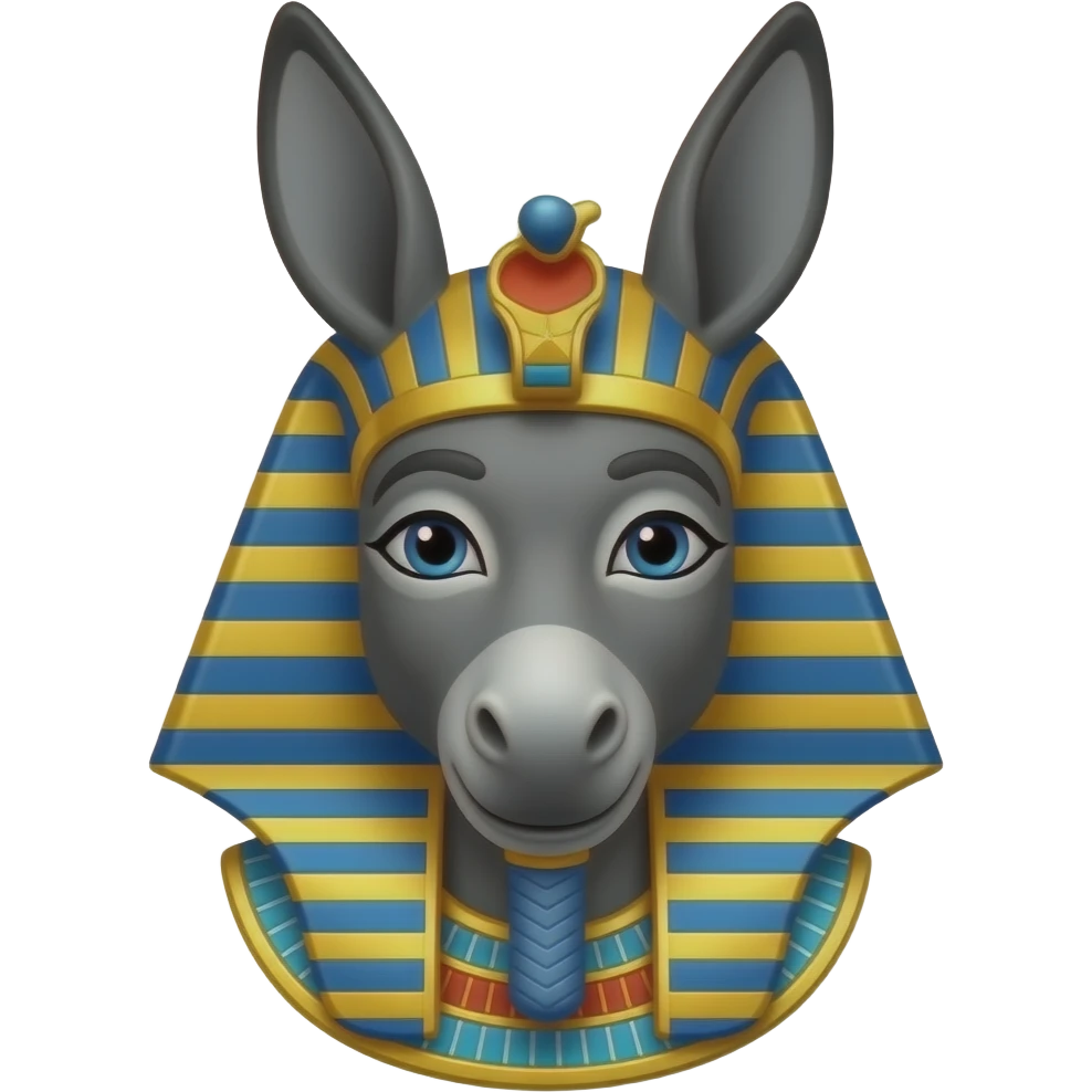 Set from Egypt Mythology with donkey head emoji