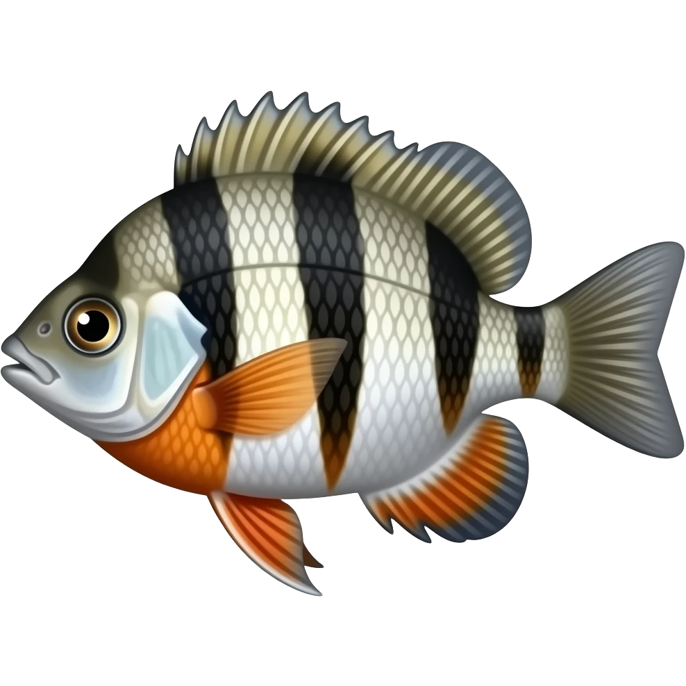 Redbreast sunfish fish emoji