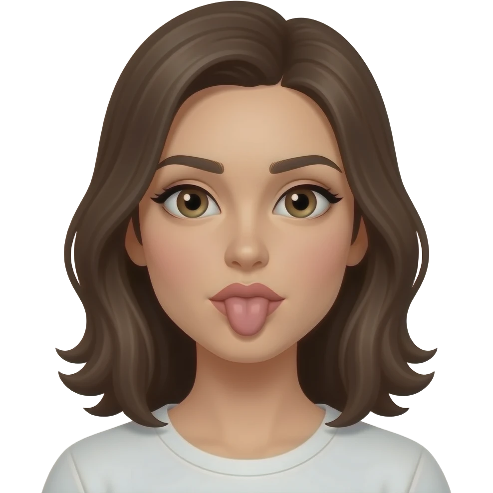 Женщина делает минет emoji