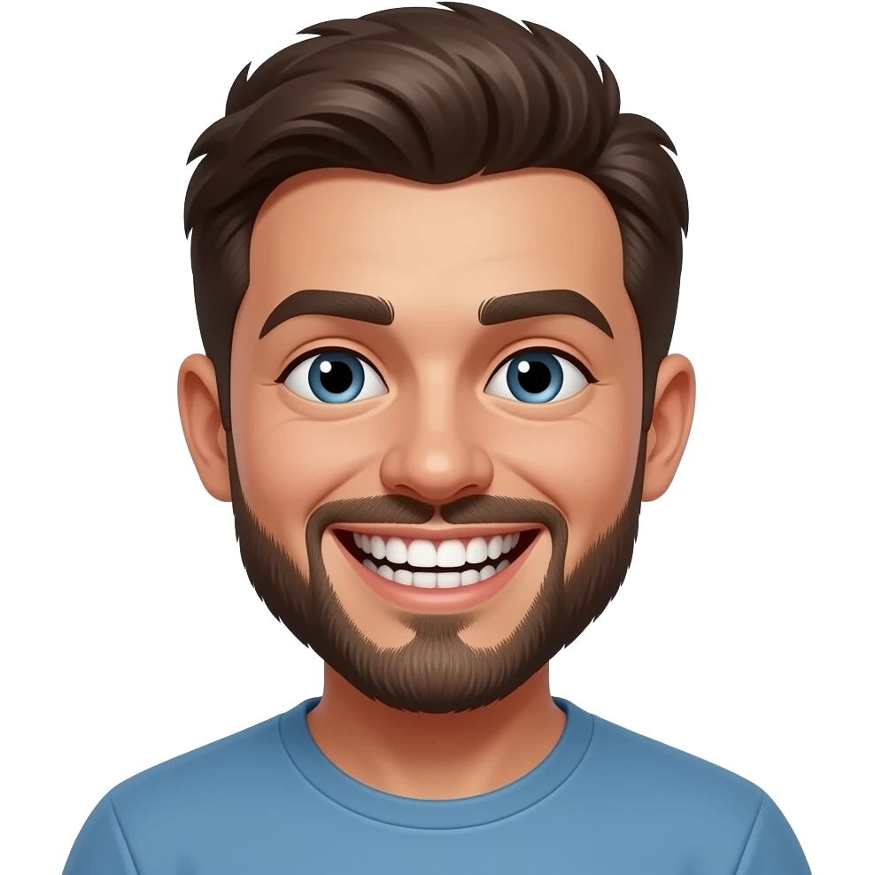 смайлик с открытым ртом и большими острыми зубами emoji