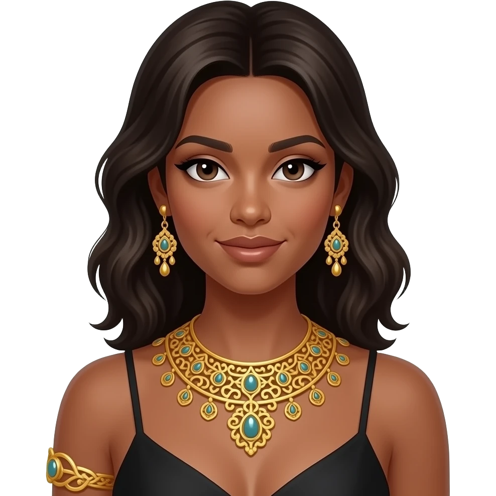 Gold jewels woman emoji