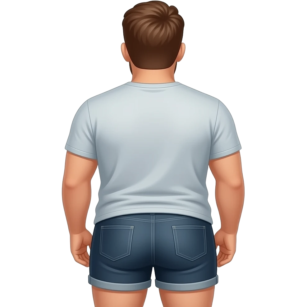 male face on big booty from behind emoji