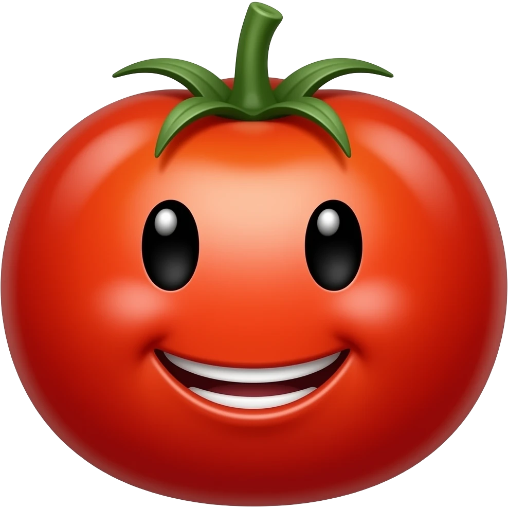 Happy tomato dude emoji