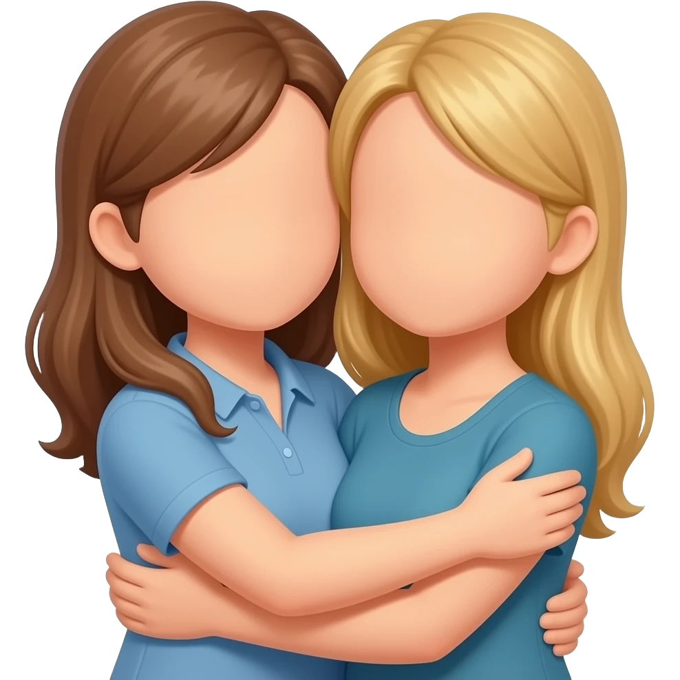 hug no faces emoji