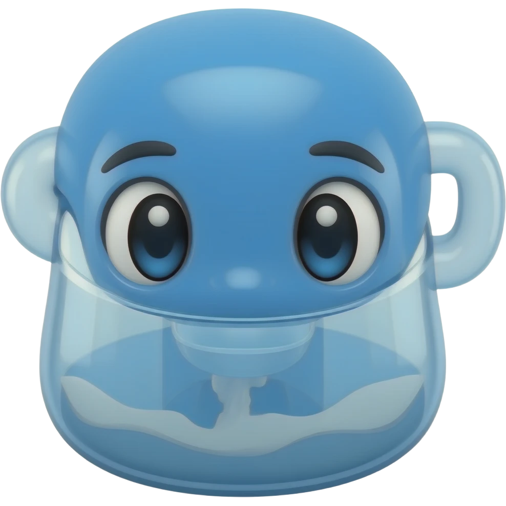 ice cream maker machine blue emoji