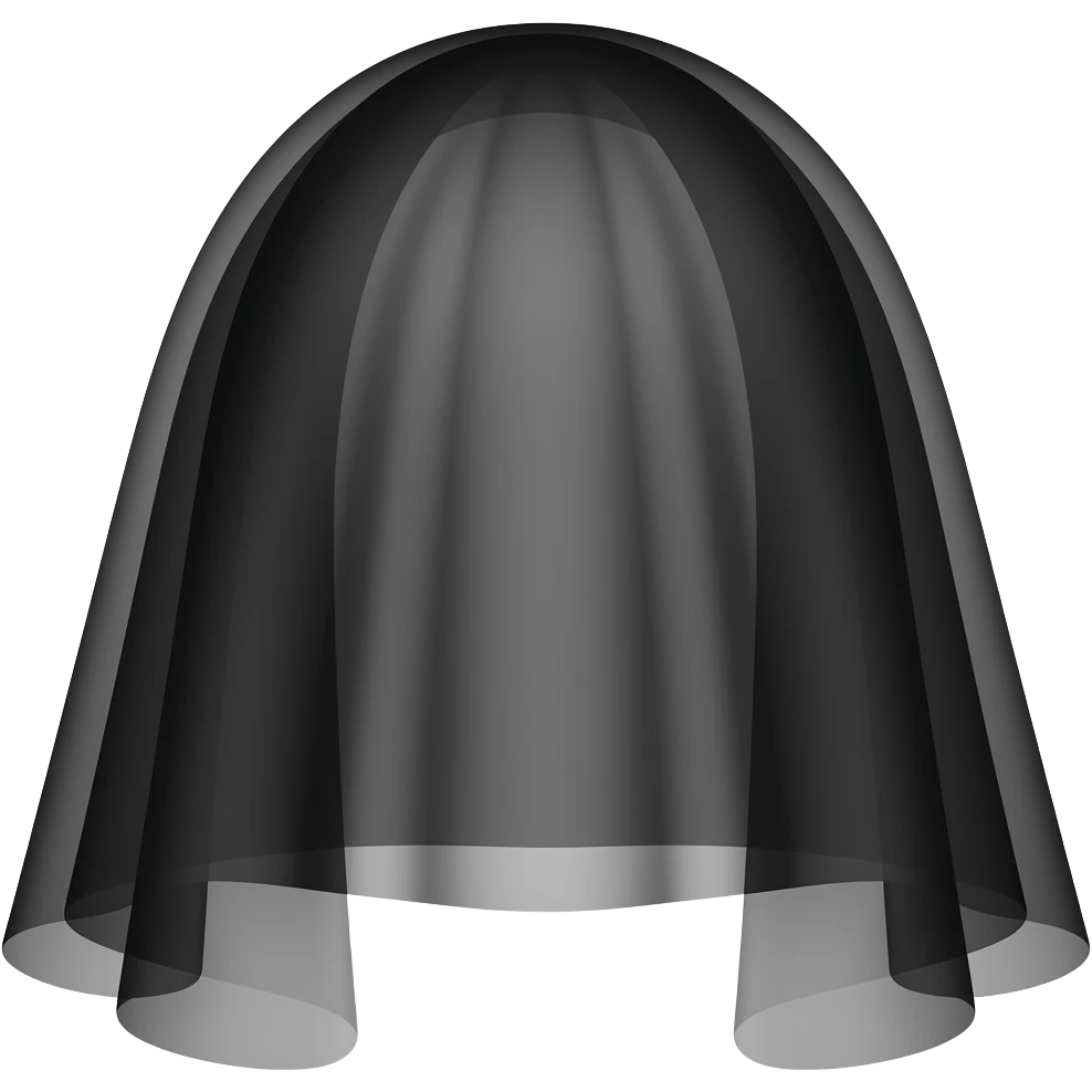 Voile noir emoji