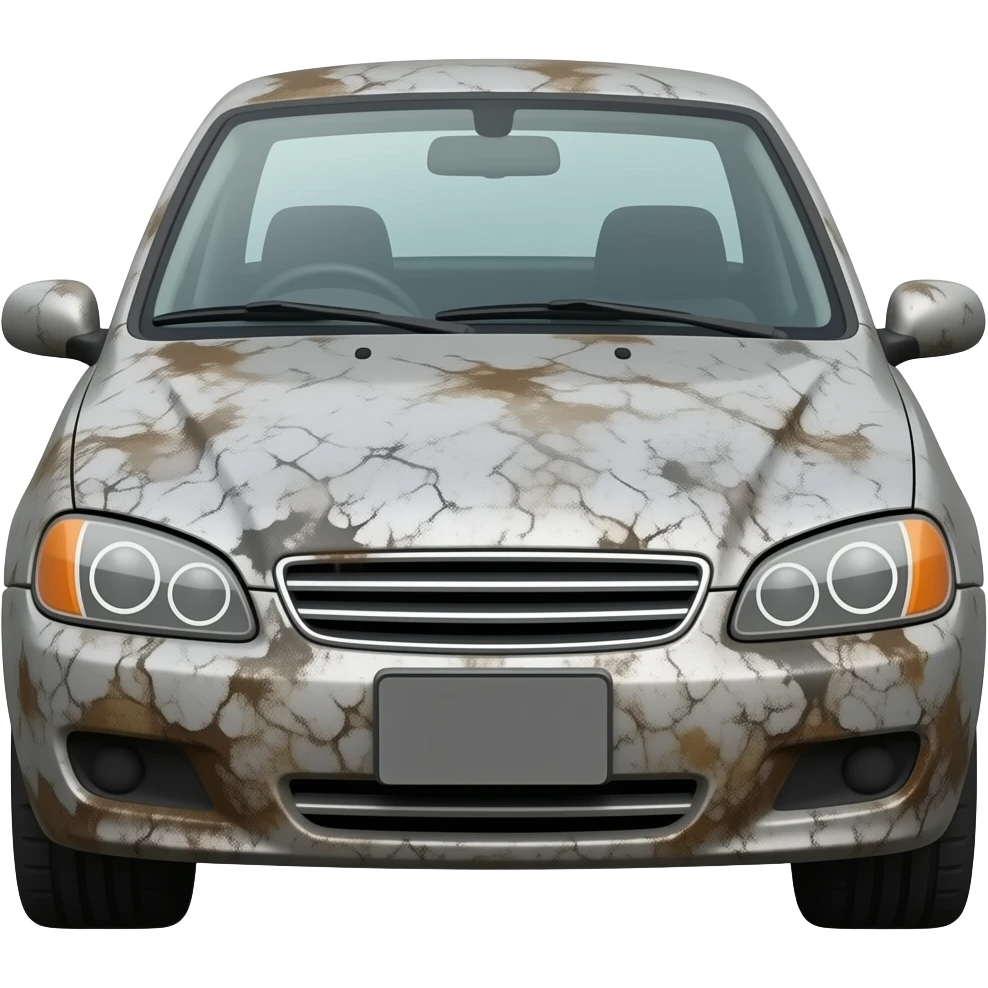 auto con suciedad emoji