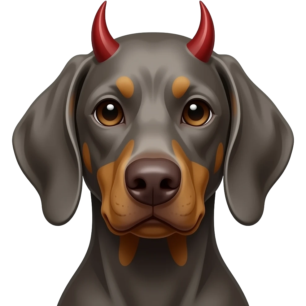 Devil weimeraner emoji