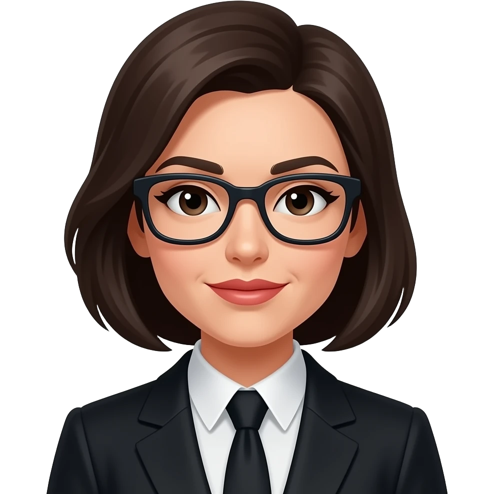 🕵🏻‍♀️lentes negros, ropa negra emoji