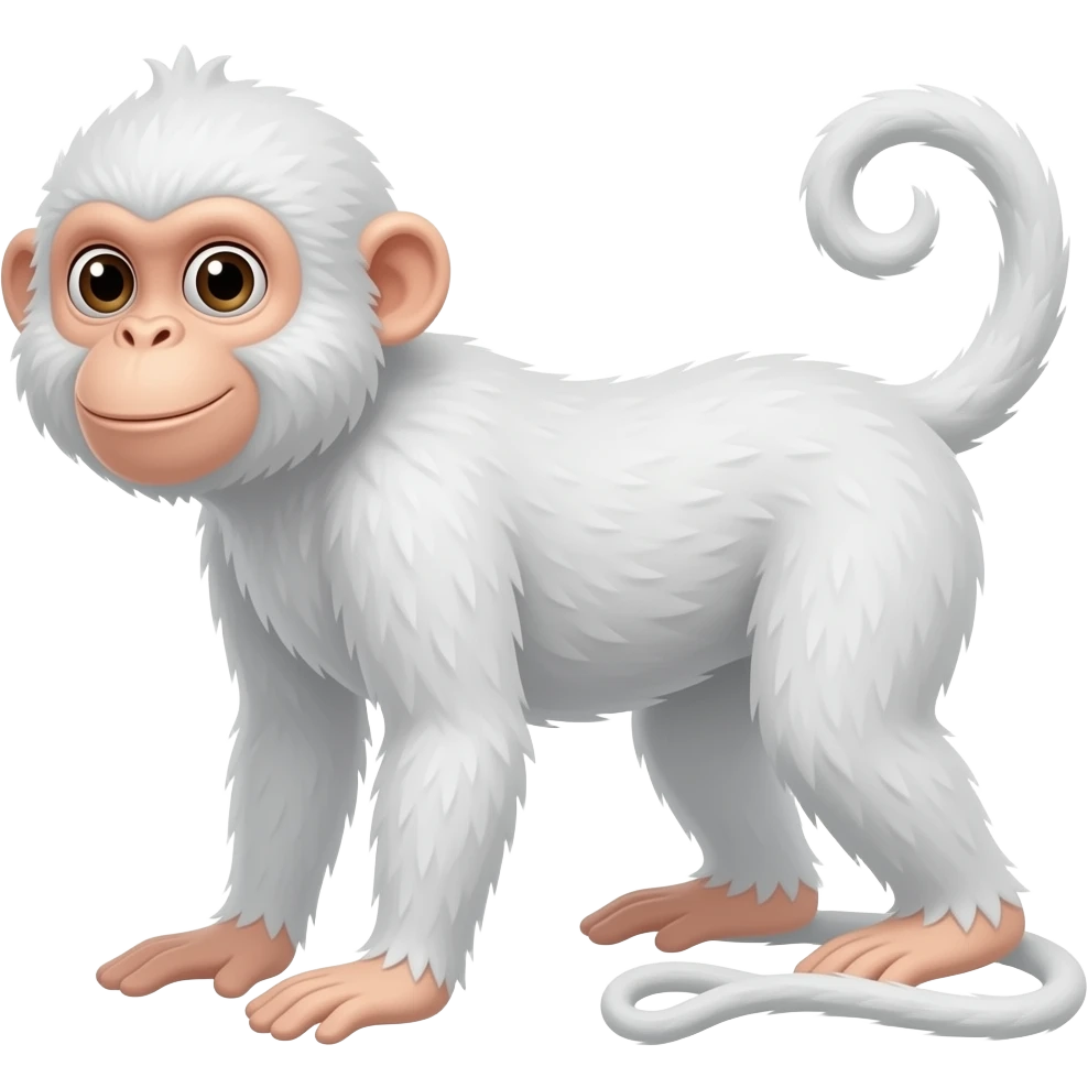 White monkey emoji