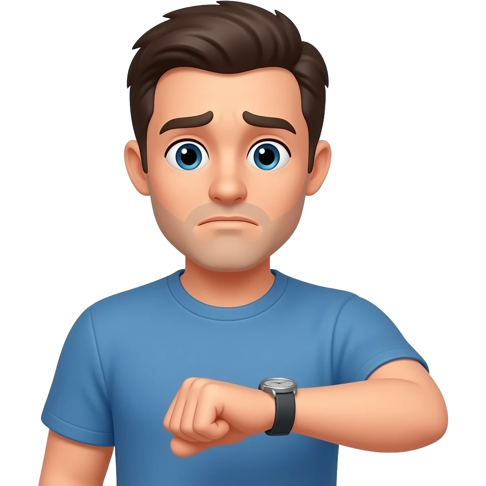 Impatient looking ay watch emoji