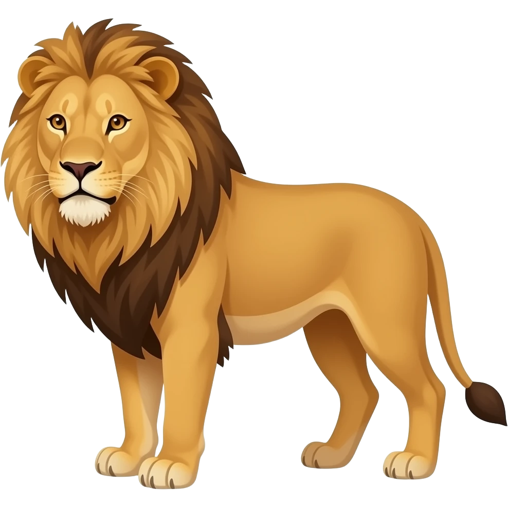 lion on fours emoji