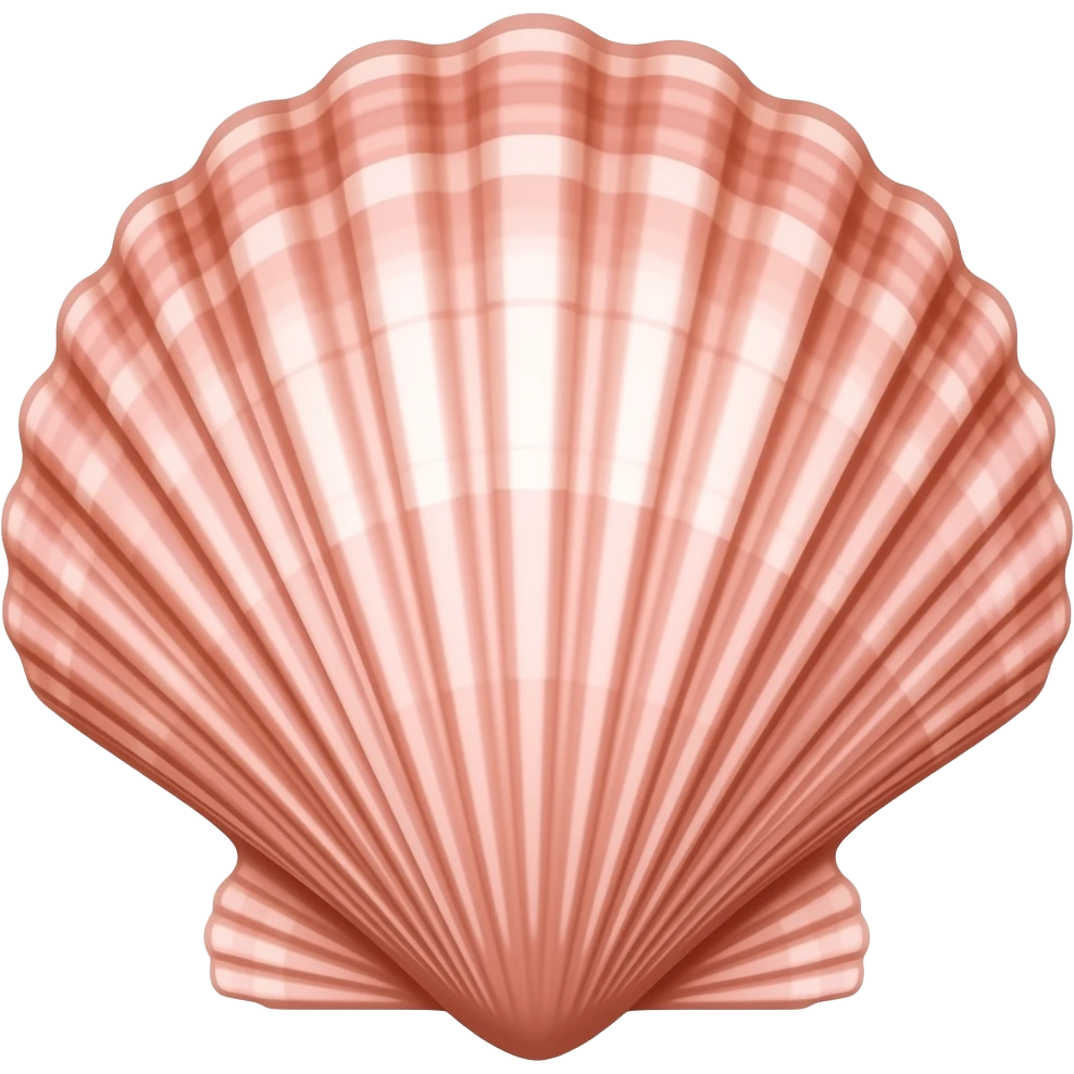 Light red sea shell emoji