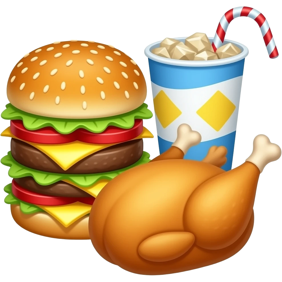 🍔🍟🍗🥤 emoji
