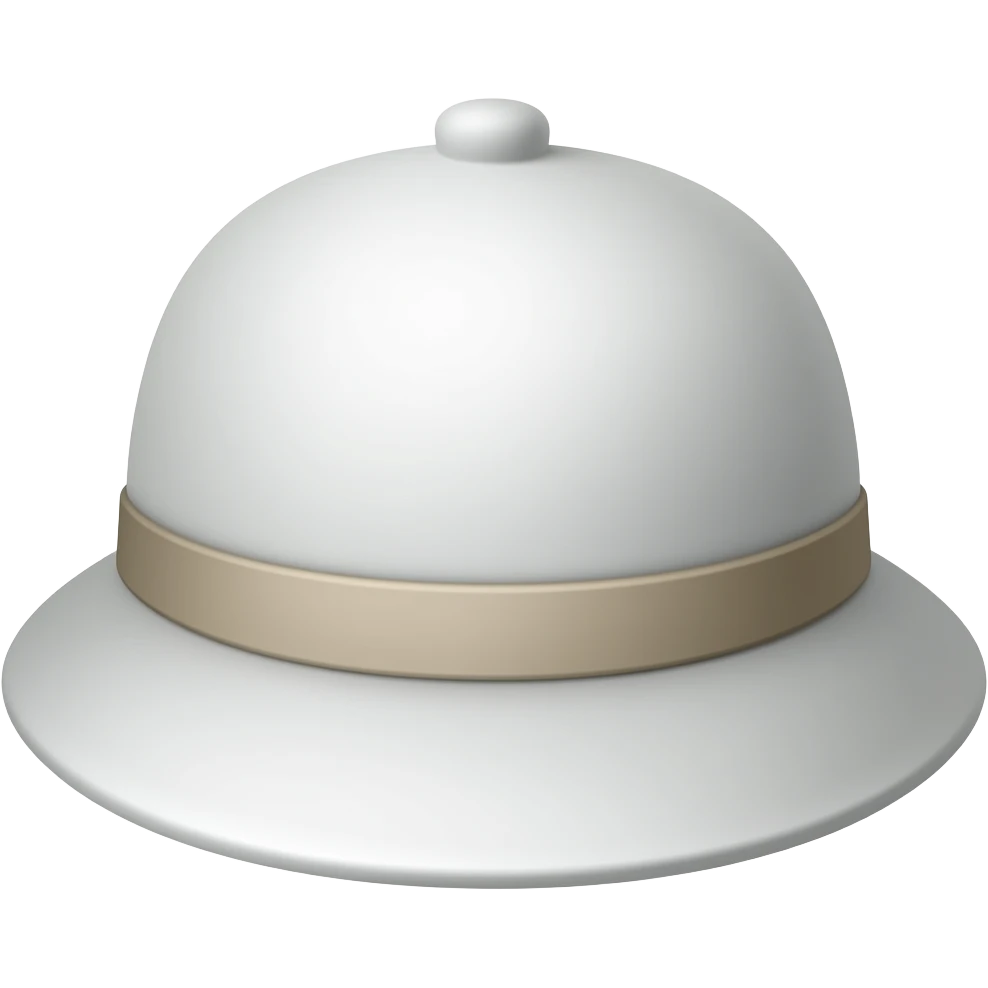 sombrero blanco solo el sombrero emoji