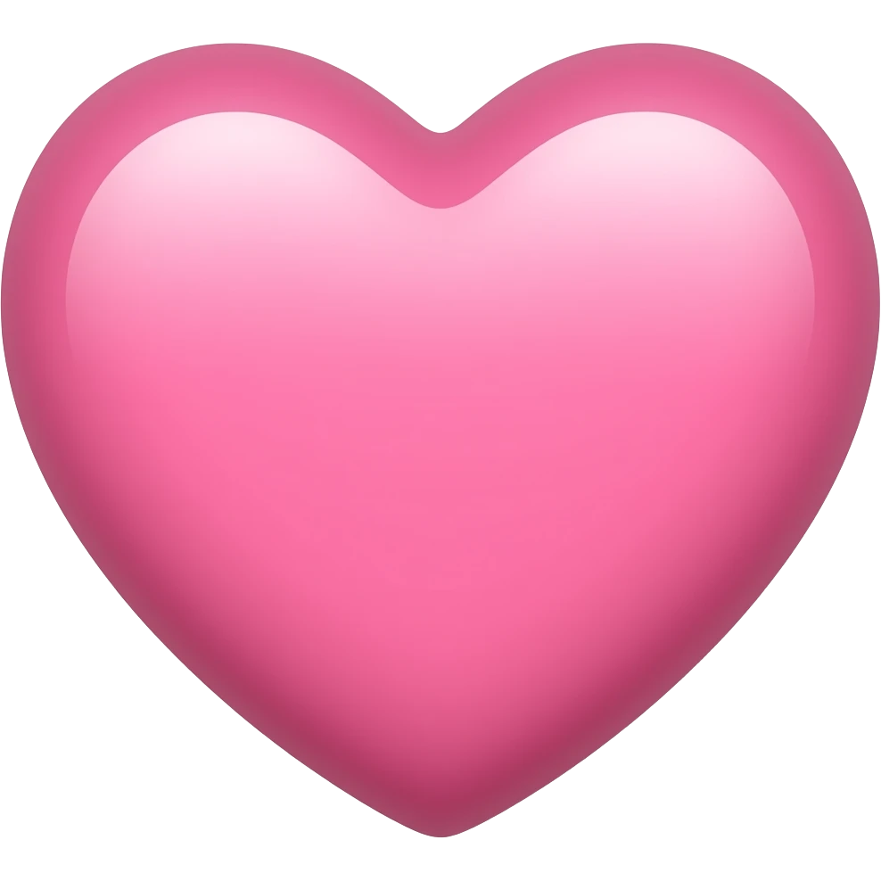 corazón rosa clarito emoji