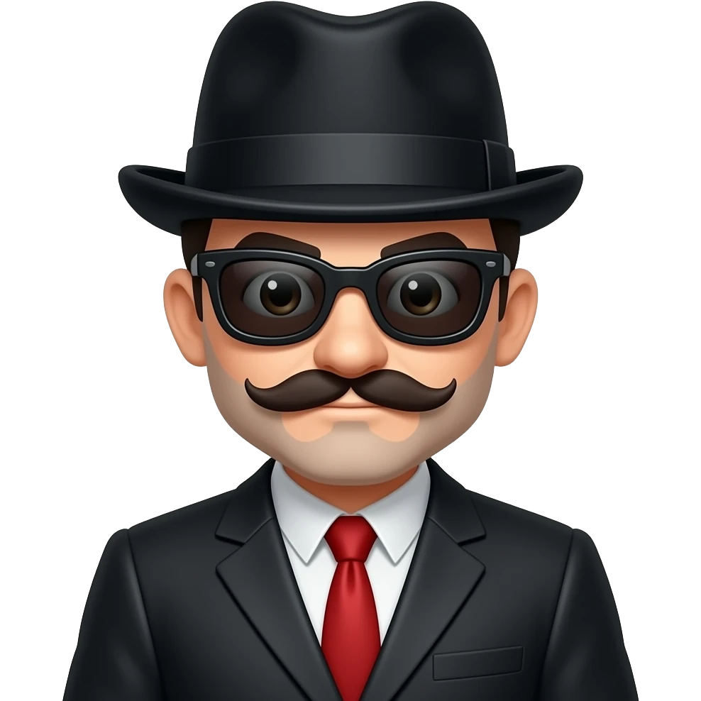 Monopoly guy as robber emoji