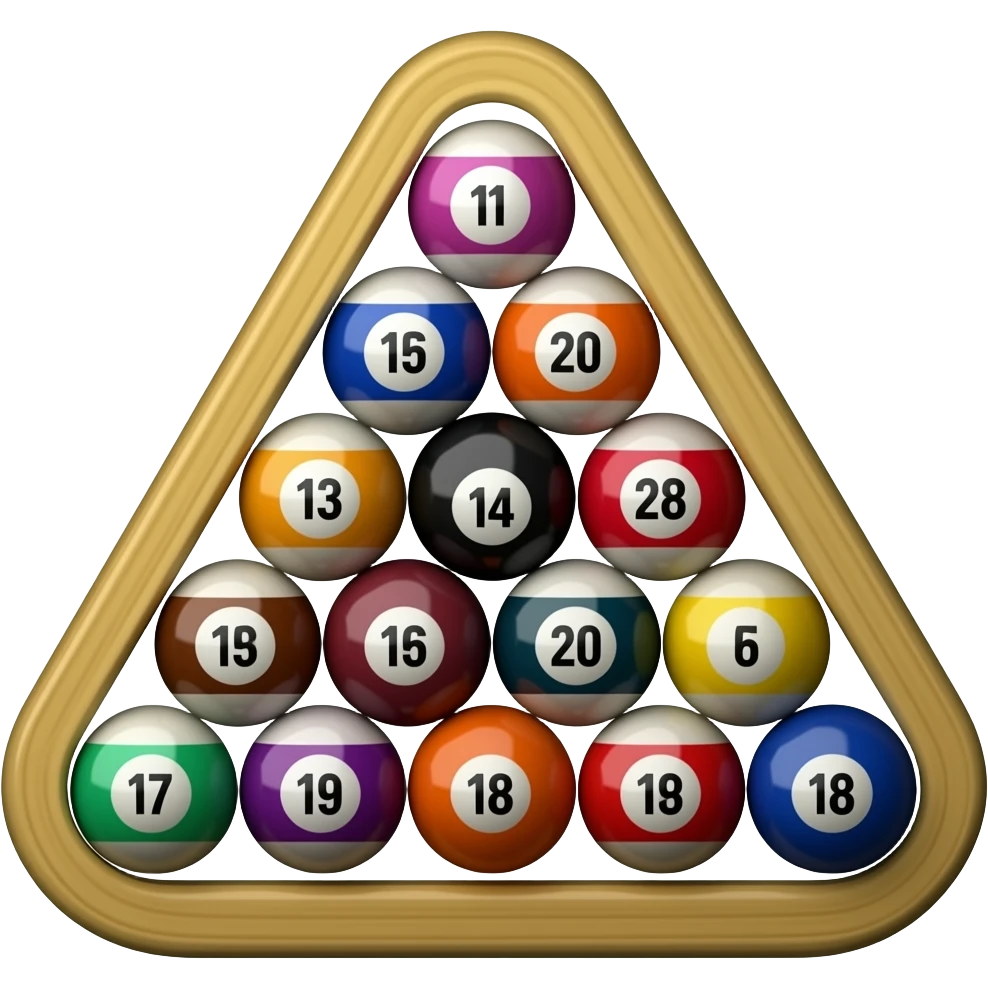 billards triangle emoji