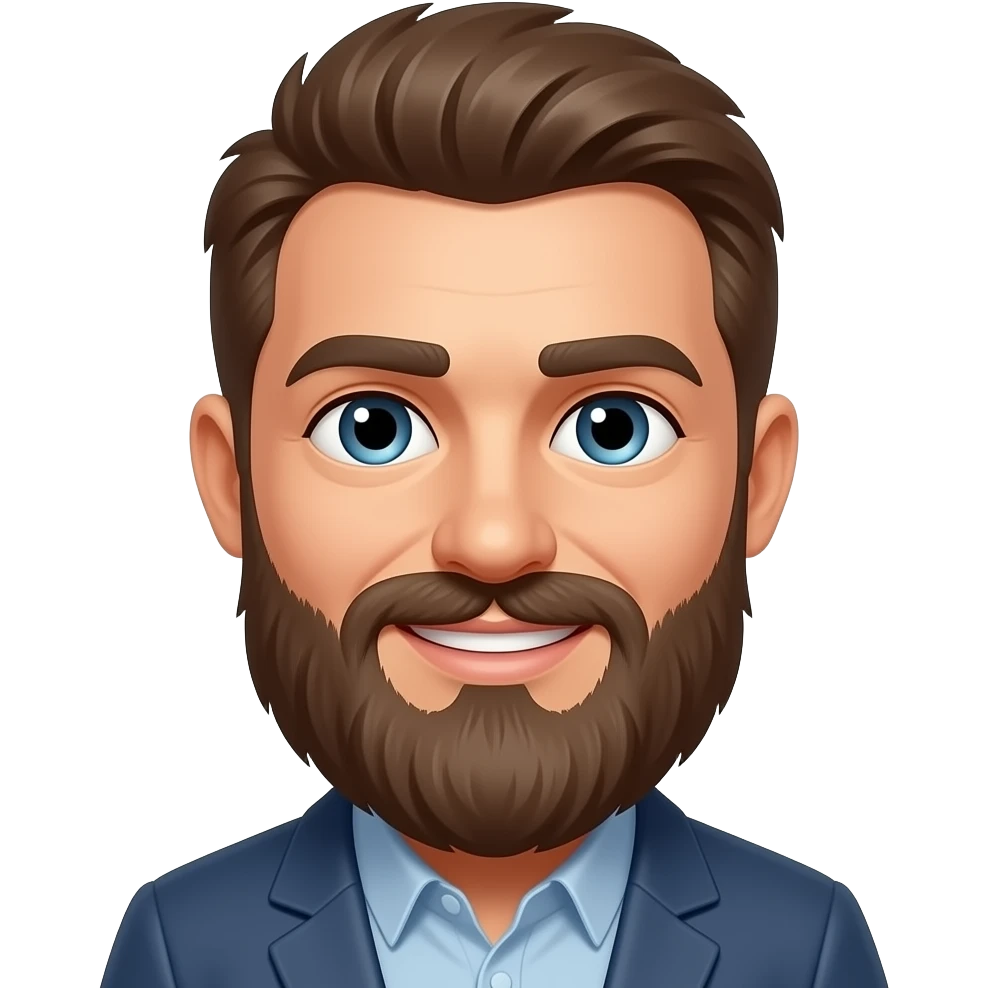 man beard emoji