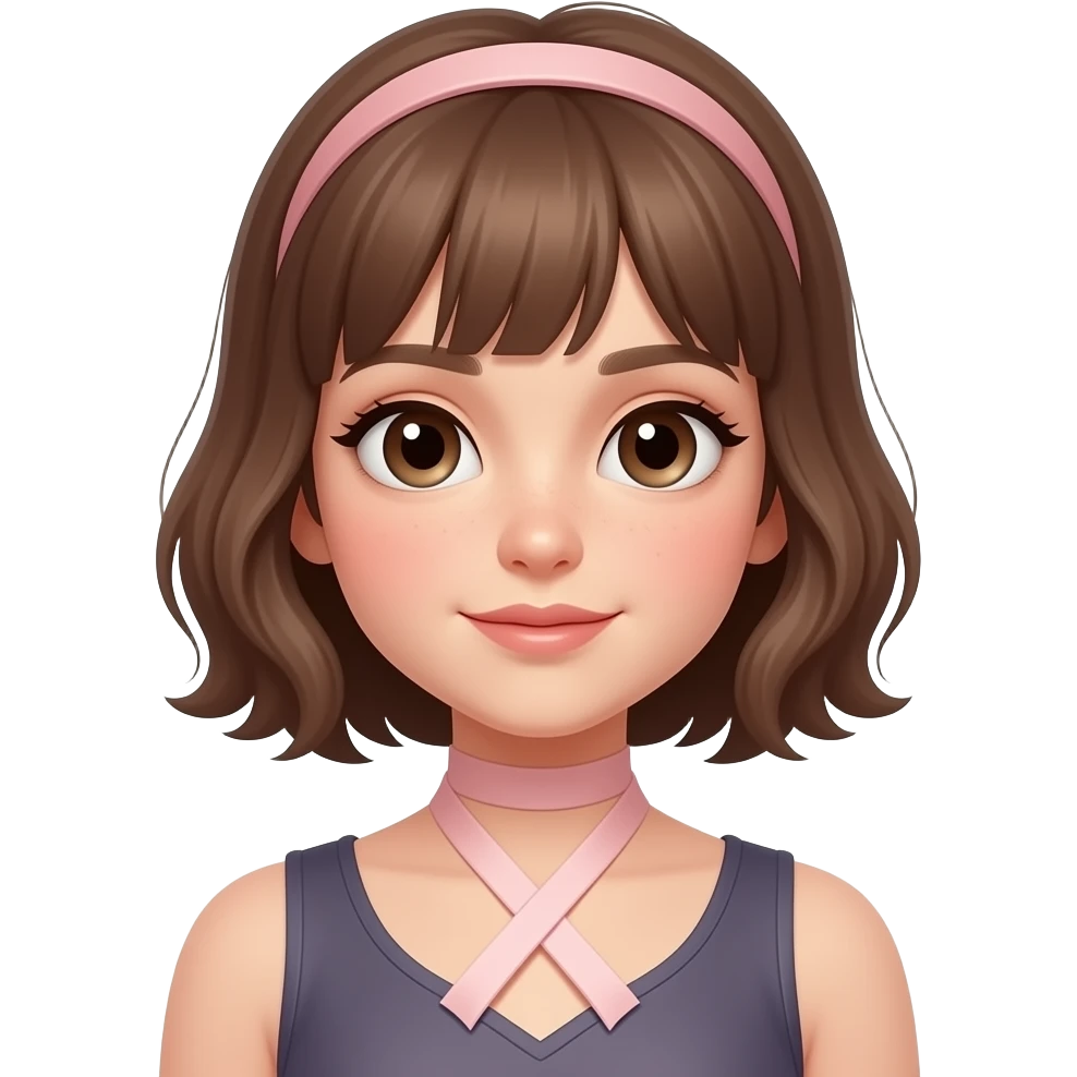 Emo girl in ballet flats emoji