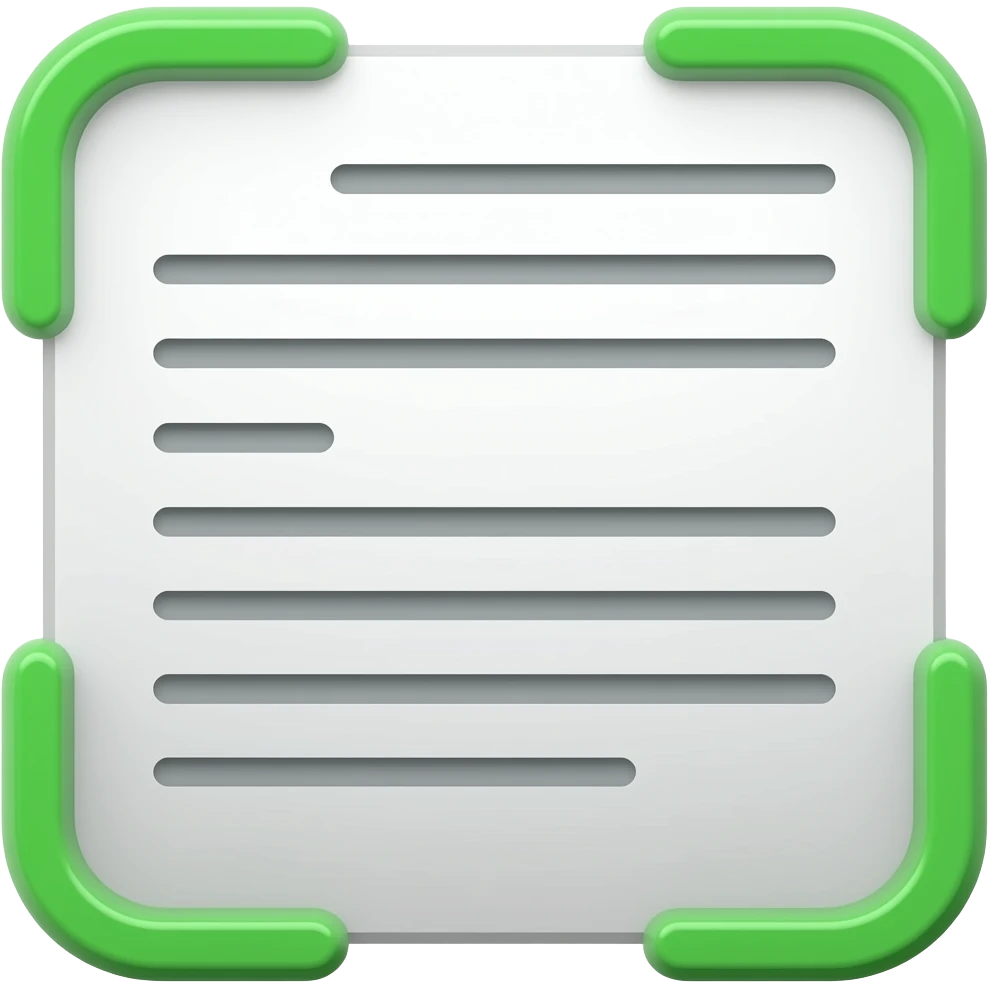 green scan frame document emoji