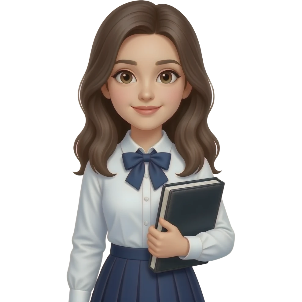 учениця з портфелим без книги emoji