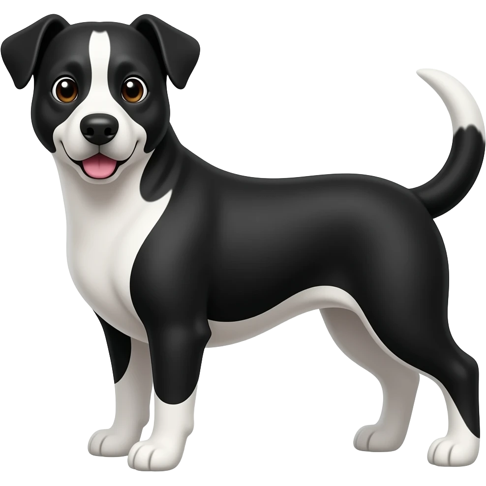 🐶 pero en blanco y negro emoji