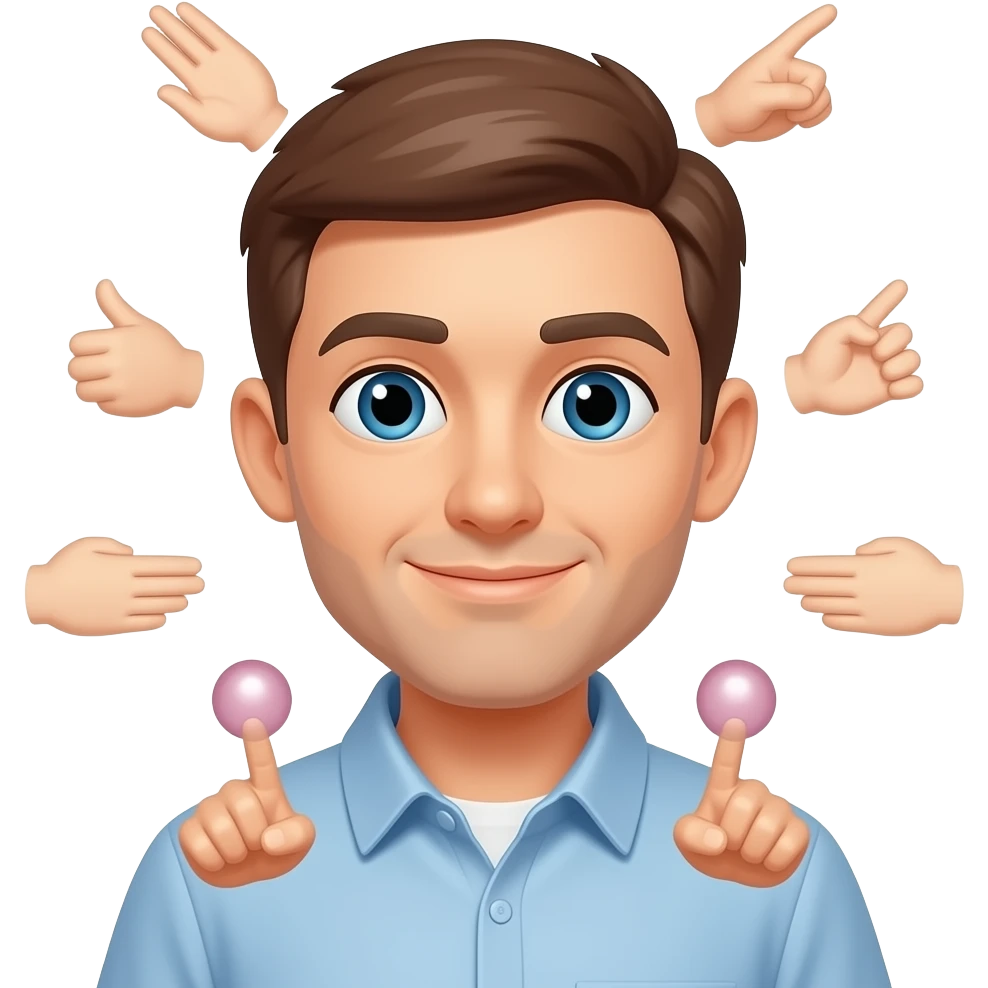 oir, oler, tocar, probar, oler emoji