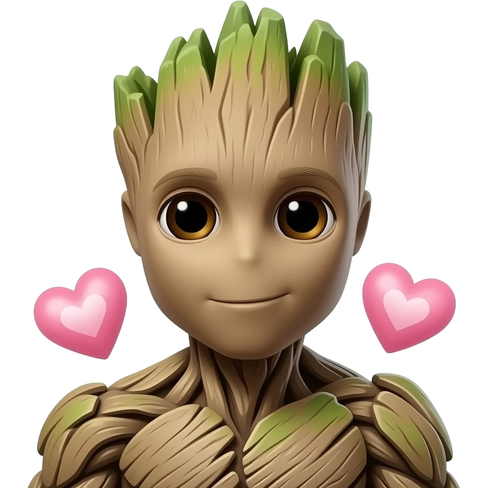 groot love emoji