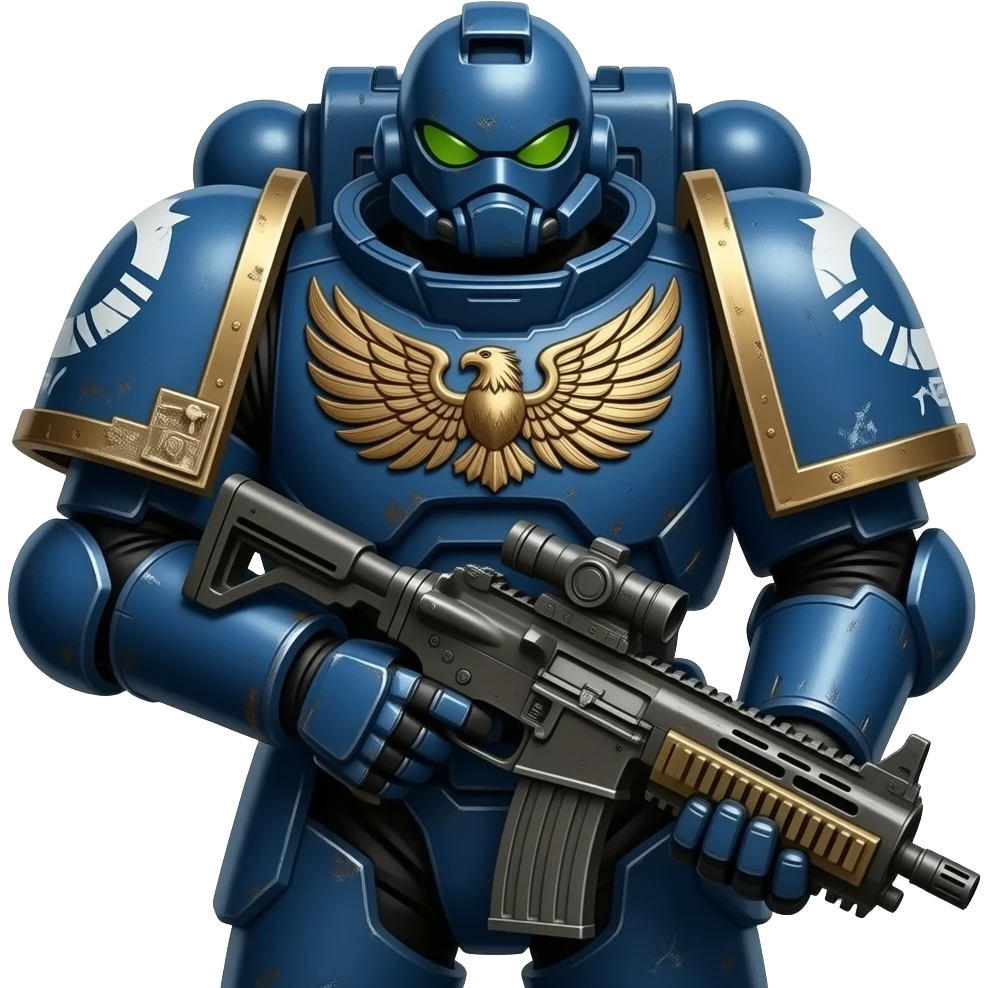 Soldier with high rank not a human just create a unique emoji