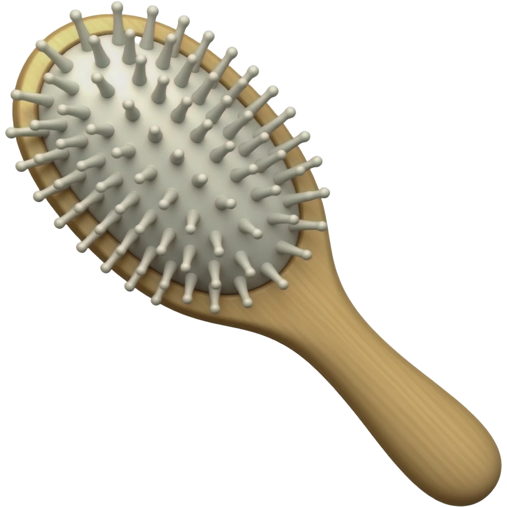Hair brush emoji
