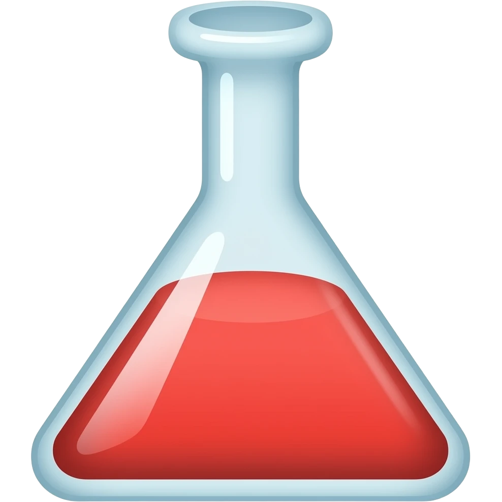 red chemistry emoji