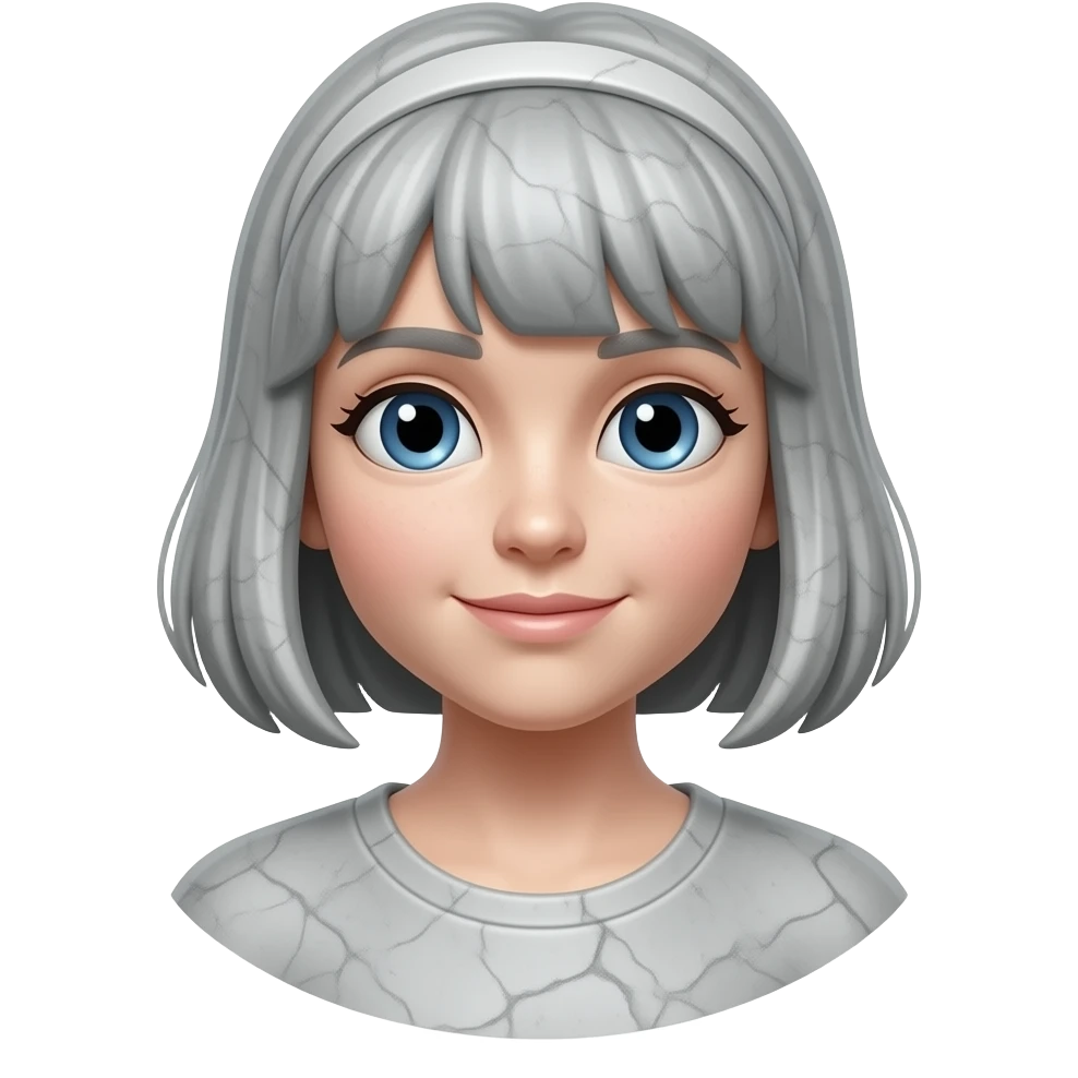 stone girl emoji emoji