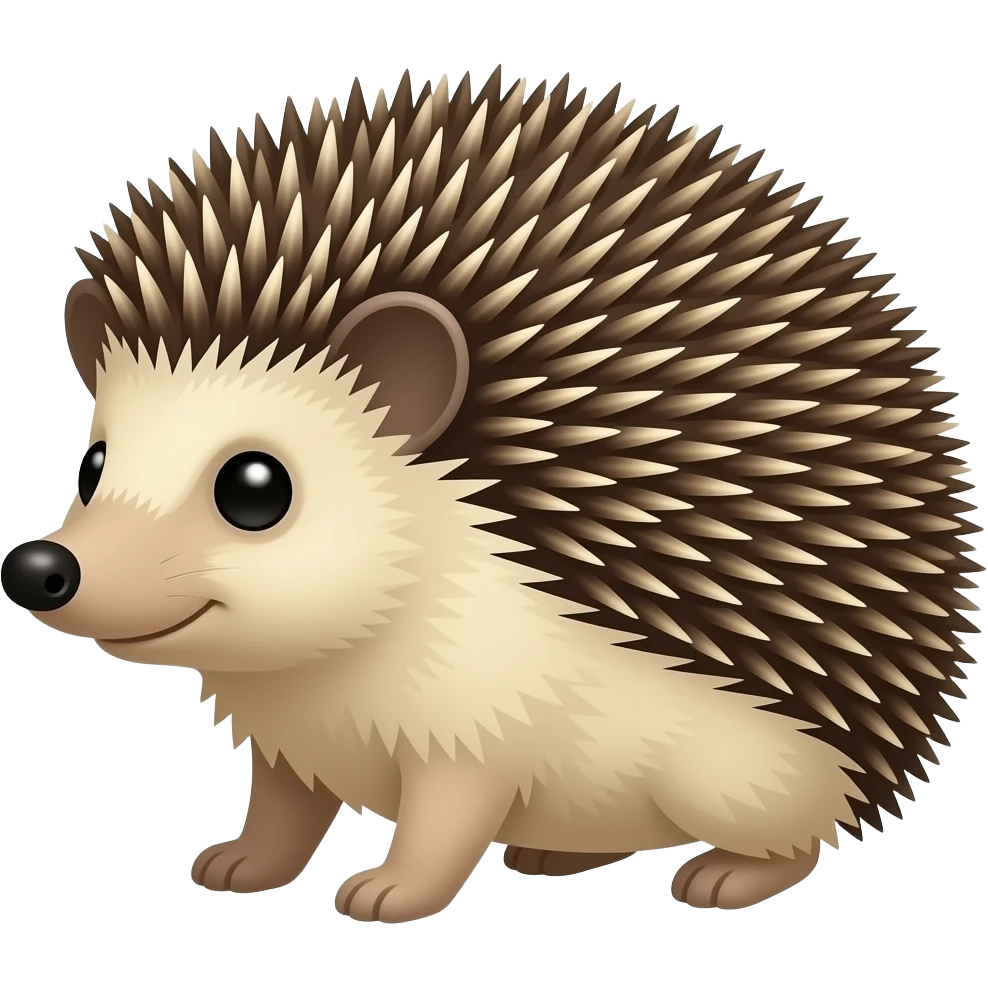 Hedgehog and bank emoji