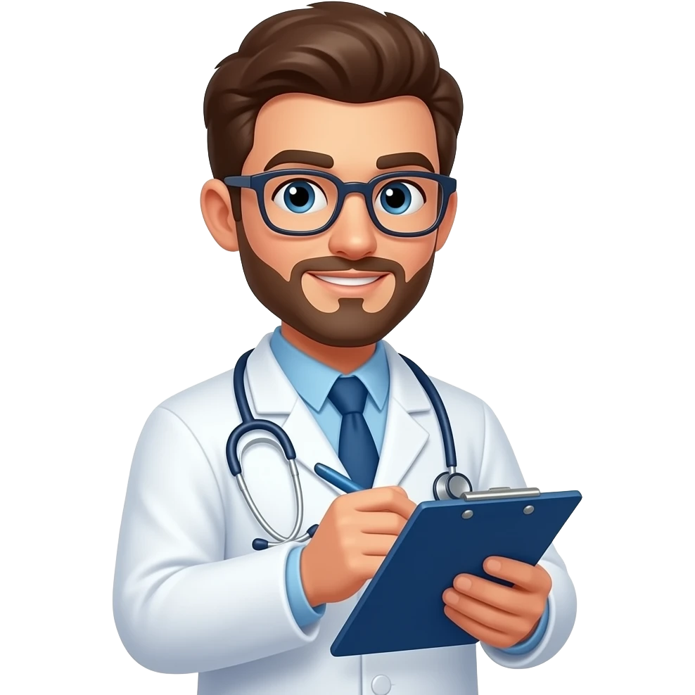doctor making notes emoji