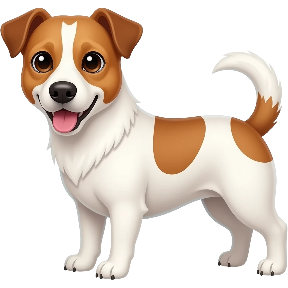 Ginger and white collie x Jack Russell emoji