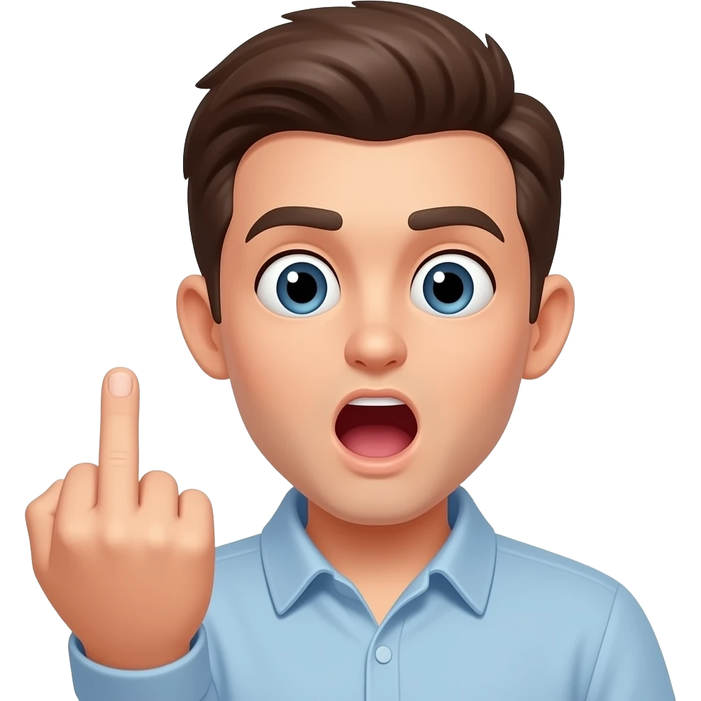 🖕🏻🫣 emoji