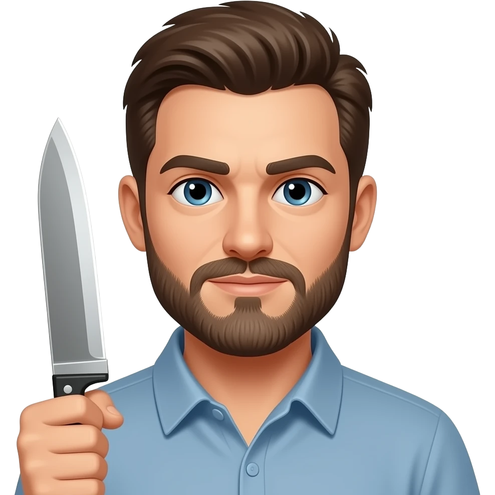 man with knife emoji